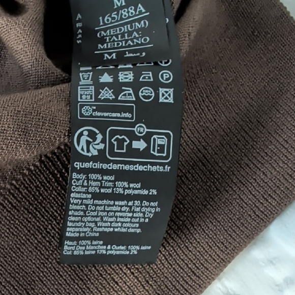 All Saints Women's V-Neck Sweater in Rich Brown - Picture 4 of 9